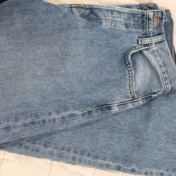 Etica Light Blue Women's Straight Leg Cropped Jeans - Picture 6 of 6